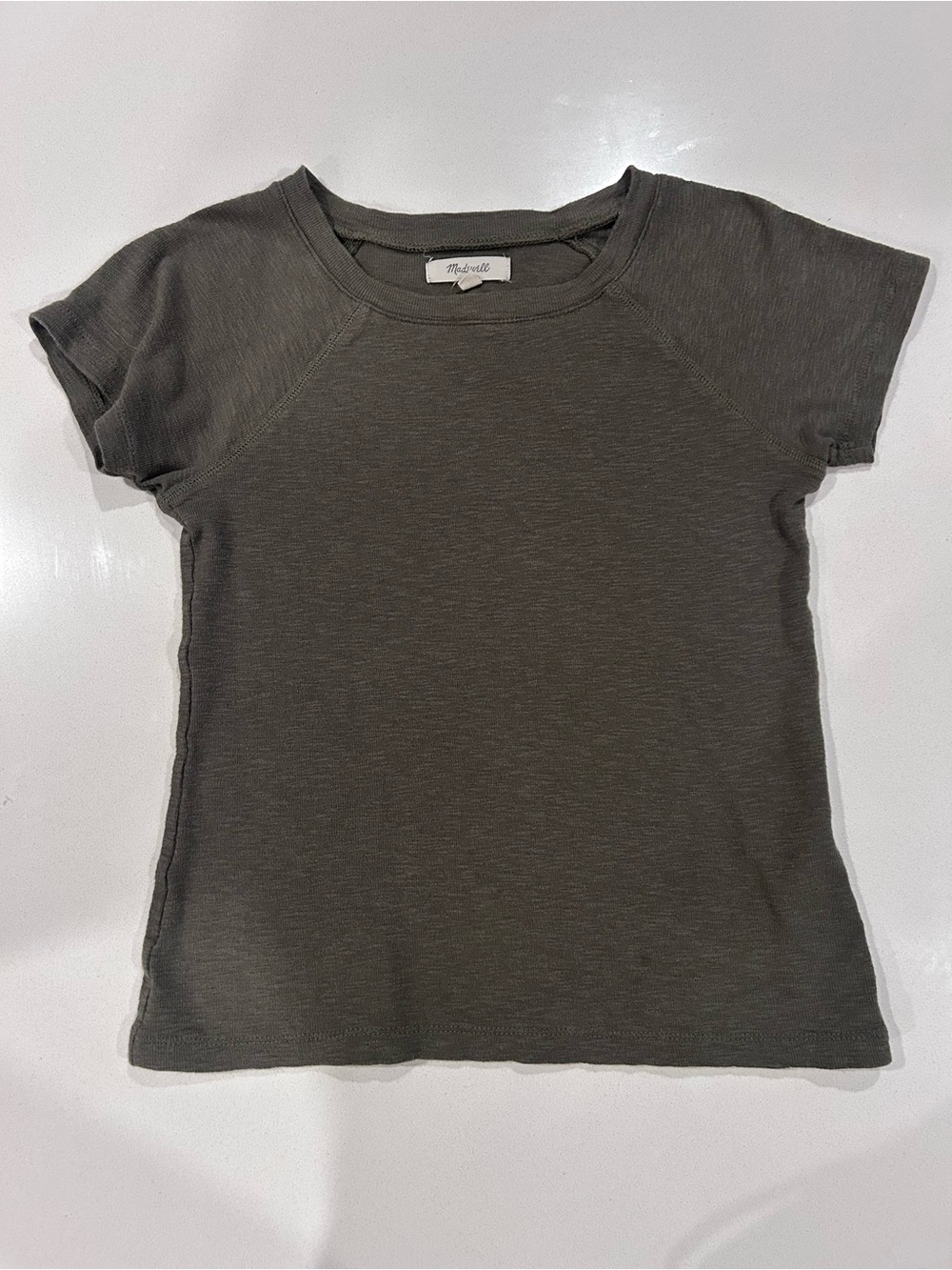 Madewell Olive Green Short Sleeve Crewneck Tee